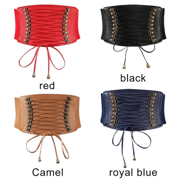 Dam midjeband nitbälte dam elastiskt spänne - high quality black
