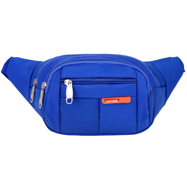 Kvinnor Män Bum Bag Zip Up Fanny Pack Midja Pengar Bälte Semesterresor Sportplånbok Pouch Bumbag - high quality Sky Blue