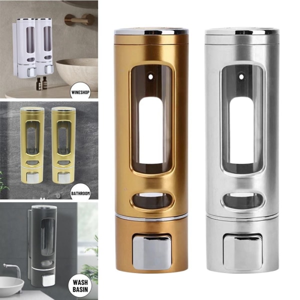 Badrum Väggmonterad Dusch Pump Dispenser Schampo Tvål Dispenser - on stock Gold