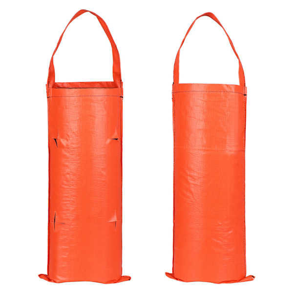 Tyg jordgubbar hängande plantering släpande växter växa påse - on stock orange 4 Pockets