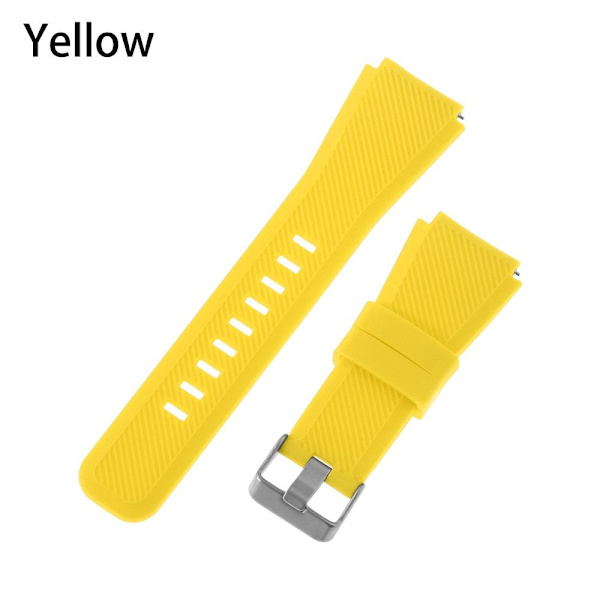 Huawei Watch GT/GT2 Watch Ranneke Silikoniranneke 22 mm ranneke - korkea laatu yellow
