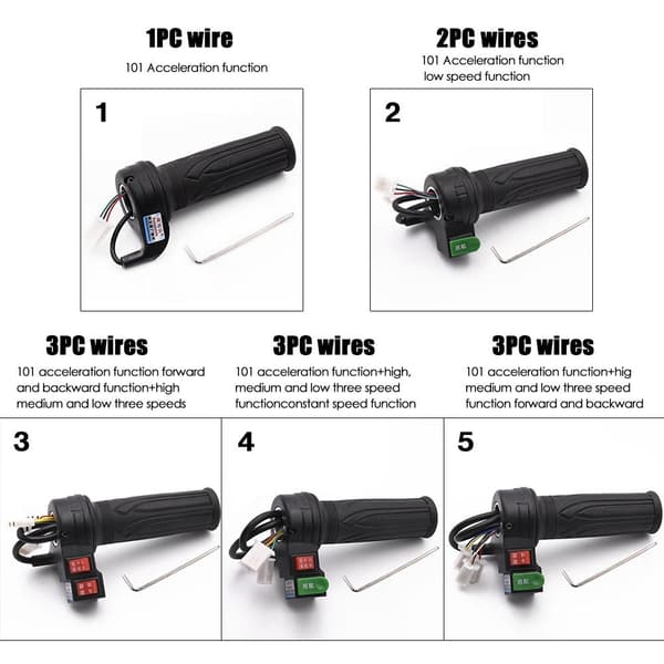 Speed ​​​​Handlebar Throttle E-Bike Twist Throttle - spot-ale 5