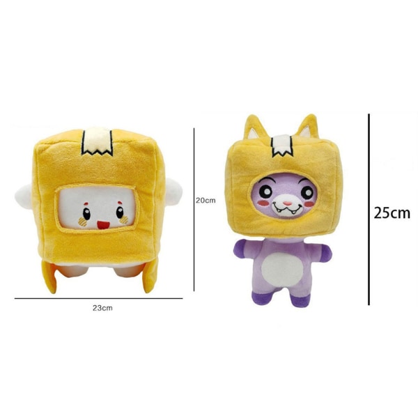 Lankybox BOXY/FOXY Plysch fylld leksak Kid Doll Game Figur Present ; - on stock fox