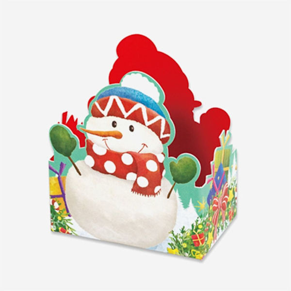 10kpl/setti Joululahjarasia Joulukarkkipussi LUMIUKKO - laadukas snowman