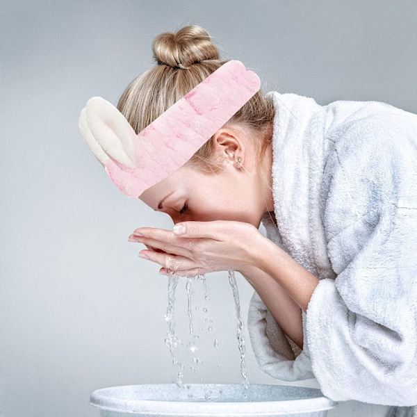 Spa Headband Rabbit Ears Makeup Headband BLUE - varastossa Blue