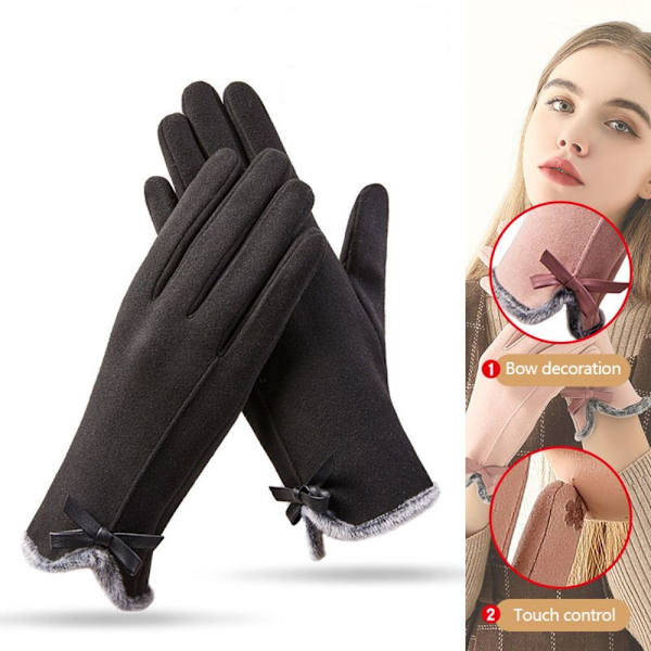 Varma handskar Ridhandskar SVART - high quality black