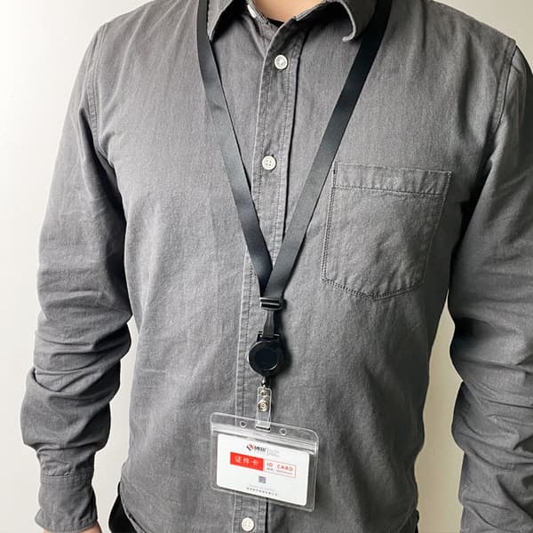 Smart Retractable Card Holder (Key Lanyard) - varastossa Svart