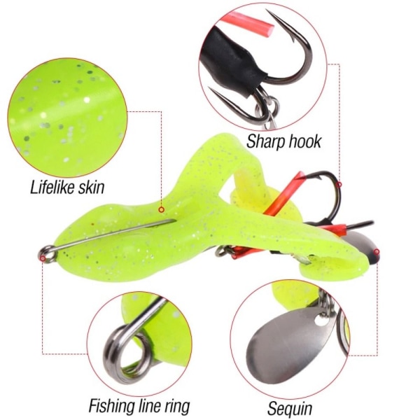 Fiskedrag Fiskebete GUL 17G - stock yellow 17g