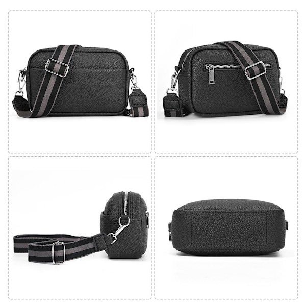 Crossbody-väska för kvinnor axelväska SVART - high quality