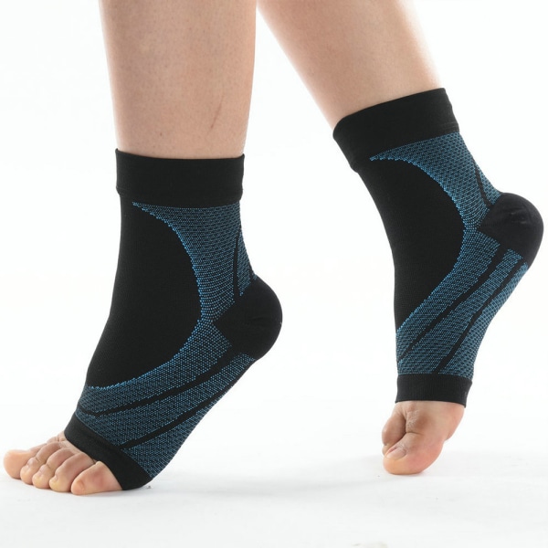 Ankel Brace Compression Sleeve Support Plantar Foot Socks - spot försäljning dark green M
