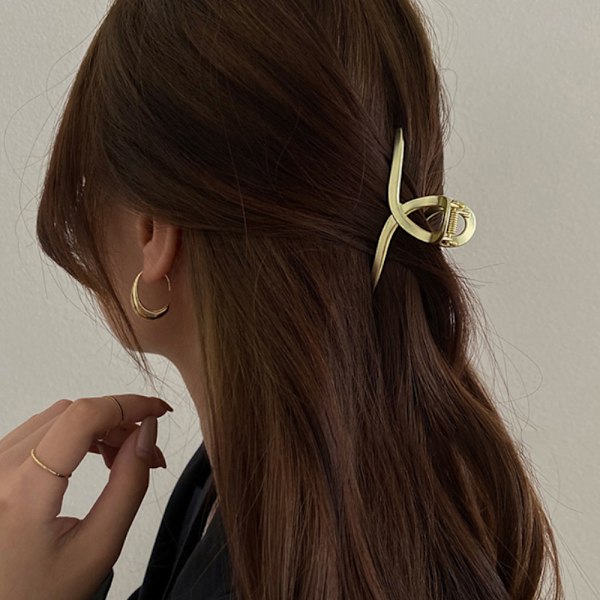 Kvinnor Hårklo / Hårklämma / Hårkrabba Klämma Hårtillbehör - spot försäljning Twist Style-Silver