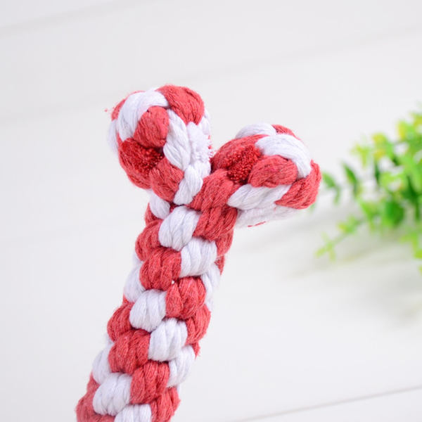Hundleksaker Bittålig leksak RÖD&VIT - on stock Red&White