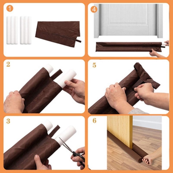 Dörr Botten Tätningslist Drag Excluder GUL-PVC MATERIAL - high quality