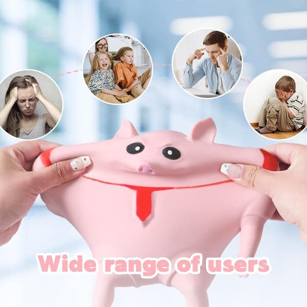 Pig Decompression Leksaker Figur Stretchy Toys STOR - stock Large