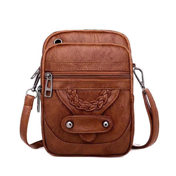 Kvinnor Handväskor Mobiltelefonväska BRUN - on stock Brown