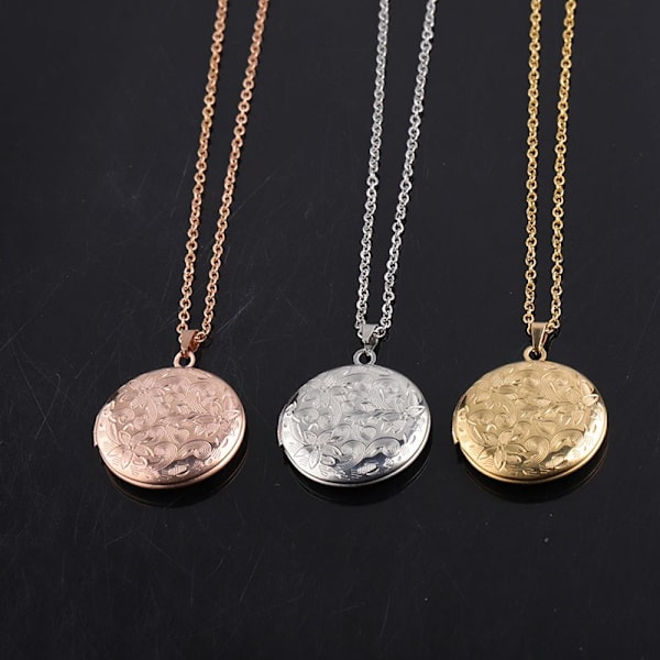 Kaulakoru Photo Image Locket GOLD - varastossa