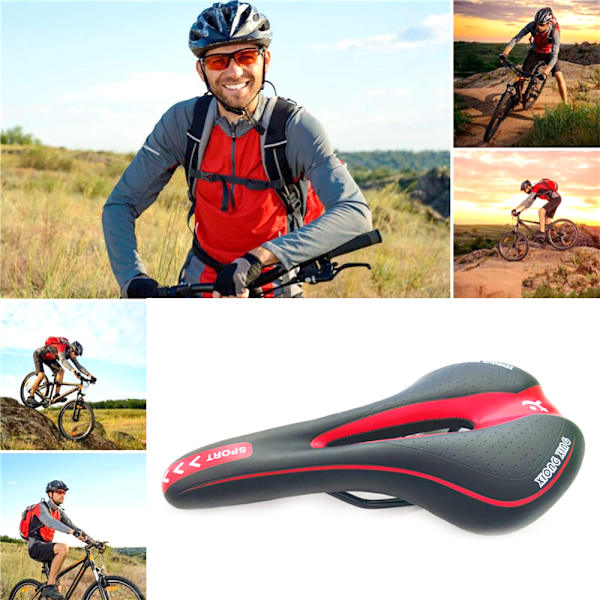 Bicycle Saddle Mountain Cushion Pad Polkupyörän istuin - varastossa Green