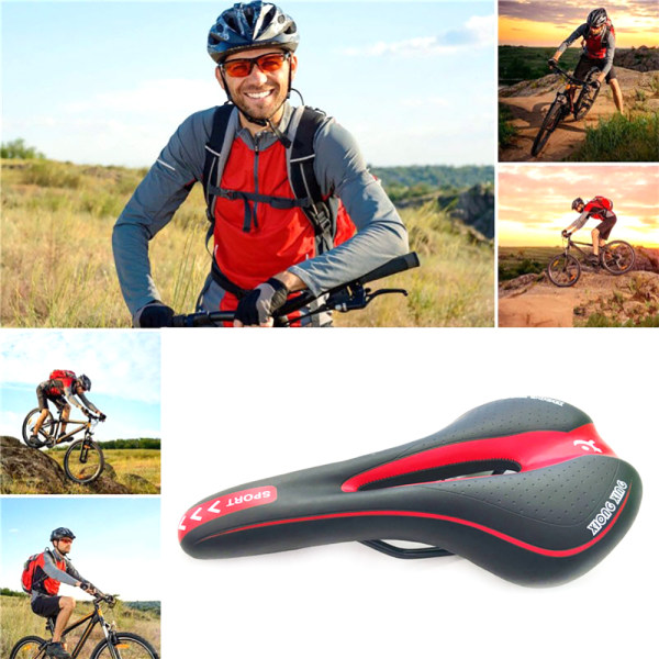 Cykel Cykelsadel Mountain Cushion Pad Cykelsits - on stock Blue