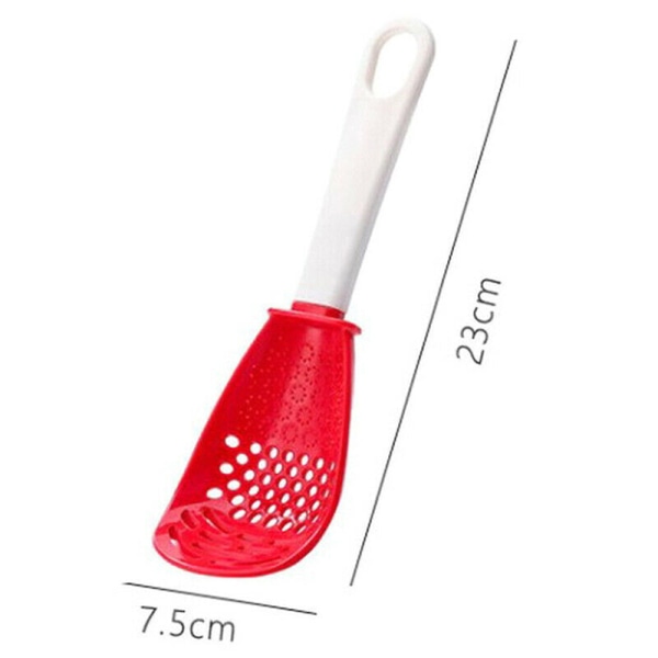 Multifunktionell Kök Matlagning Sil sked Hängande Hål Värme - on stock Red