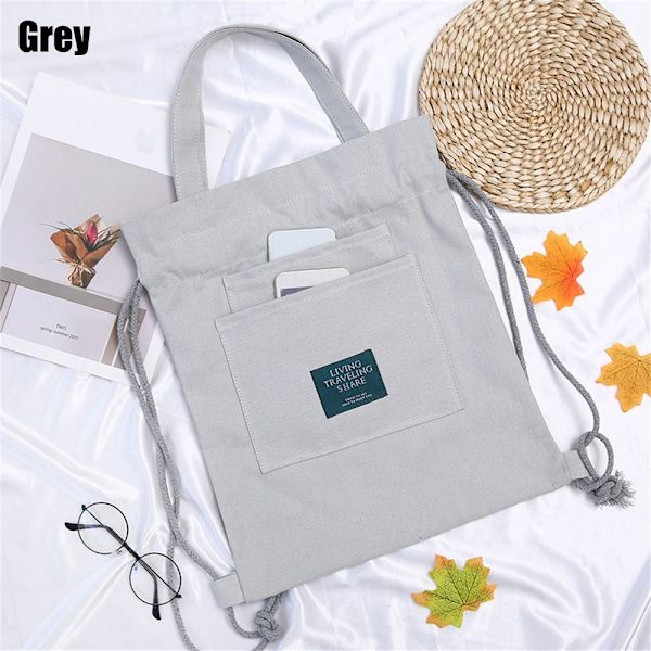 Kiristysnauhareppu Kiristysnyörilaukku GREY - spot-ale grey