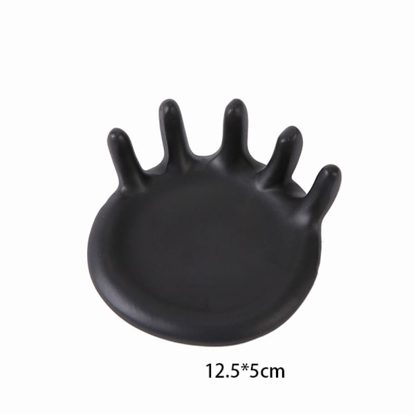 Ring Halsband Armband Tallrik Smyckeshållare SVART - on stock Black