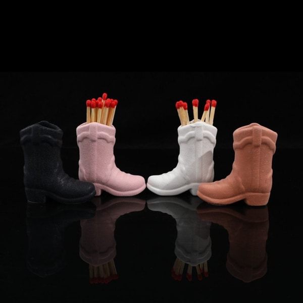 Cowboy Boot Tändstickshållare ROSA - high quality Pink