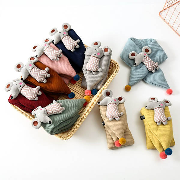 Stickade Scarves Förtjockning Scarf BEIGE - high quality