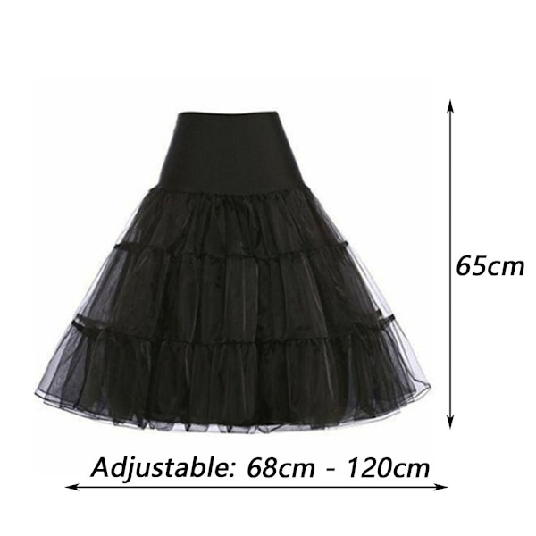 Tutu Skirt Crystal Gauze Alushame häämekot MUSTA - varastossa black