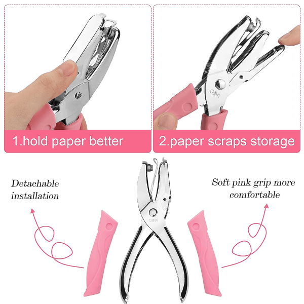 2 st för pysselpapper 1/4" liten stjärnhjärtstans i miniatyr - spot sales