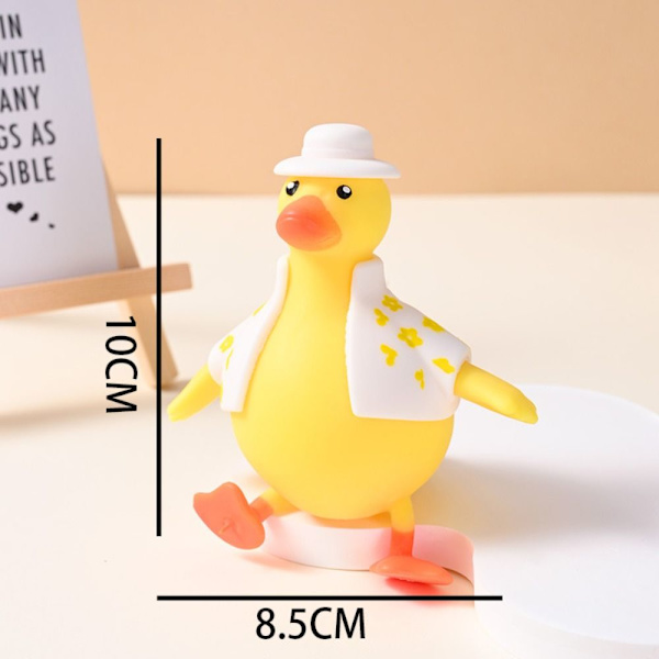 Decompress Dress Up Duck queezing Toy KELTAINEN - varastossa yellow S