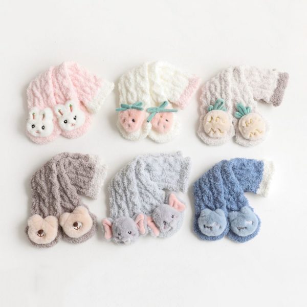 Vauvan talvisukat Fluffy 05 - spot ale 05