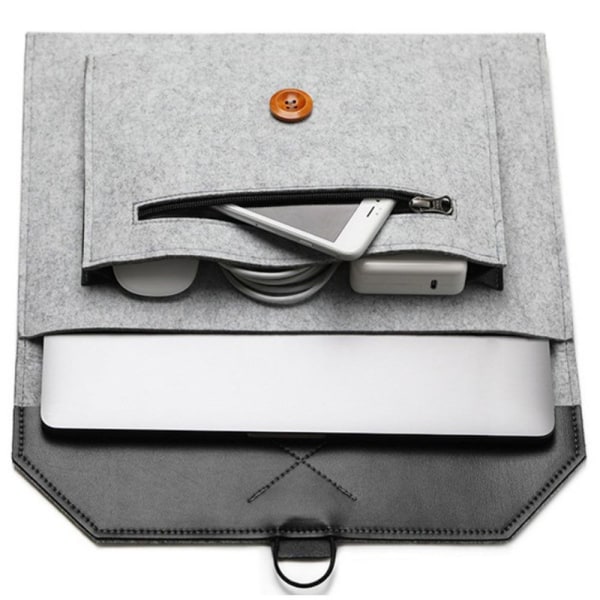 Laptopfodral Case MÖRKGRÅ 33X21CM - stock Dark grey 33X21cm