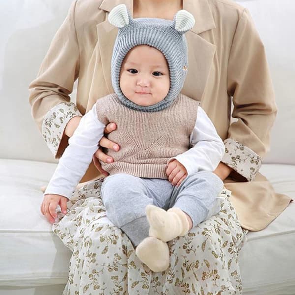 Baby Hat Pet Cap GRÅ - high quality grey