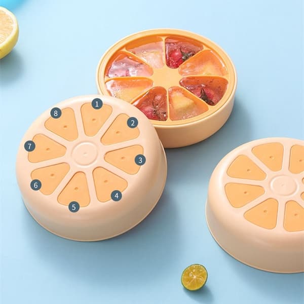 Ice Cube Mold Form Ice Cubes Ice Bucket Cup - varastossa orange