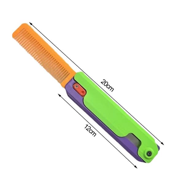 3D Gravity Comb Dekompression Push Card Toy GRÖN - on stock Green