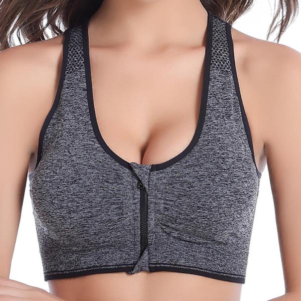 Främre dragkedja Kvinnor ports Bras Yoga - on stock Blue S