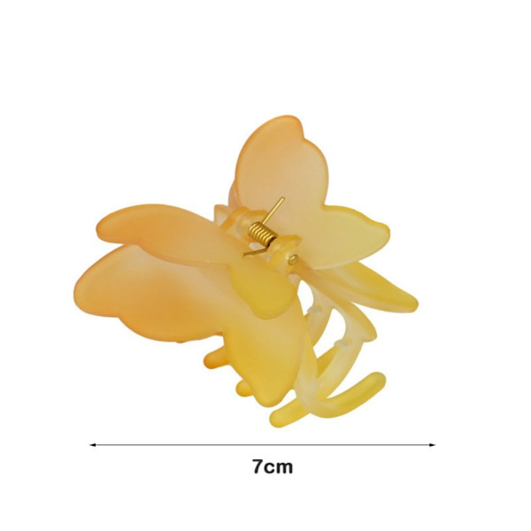Naisten Hair Claw Butterfly -hiusneula KELTAINEN - spot-myynti yellow