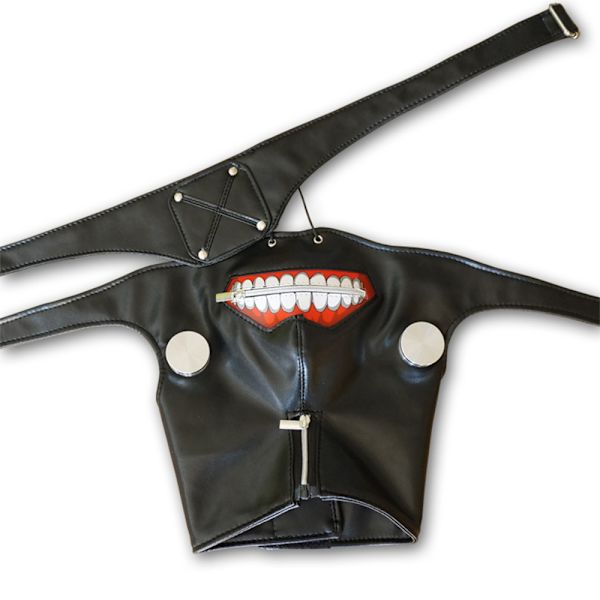 Halloween Ball Party Role Play Mask Prop Zipper - varastossa