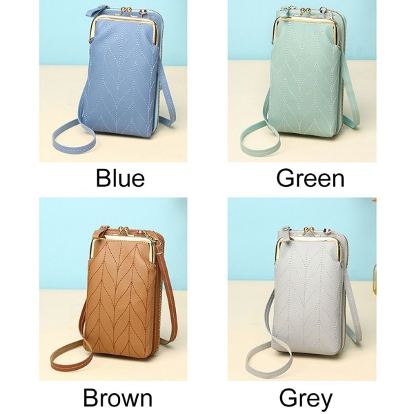 Kvinnor Mobiltelefonväska Handväska Crossbody-väskor Reseaxelväska - high quality Blue