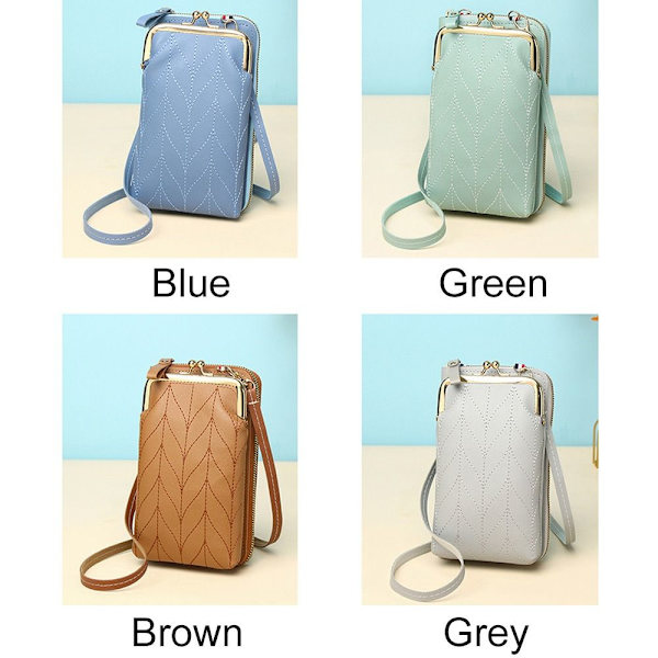Naisten matkapuhelinlaukku Kukkaro Crossbody Laukut Matkalaukku - varastossa khaki
