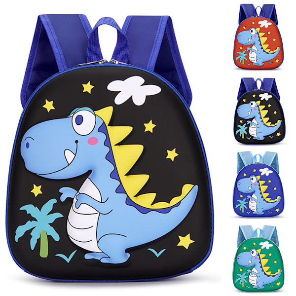 Kid Ryggsäck Tecknad Dinosaur Ryggsäck Dagis Skolväska - spot sales red