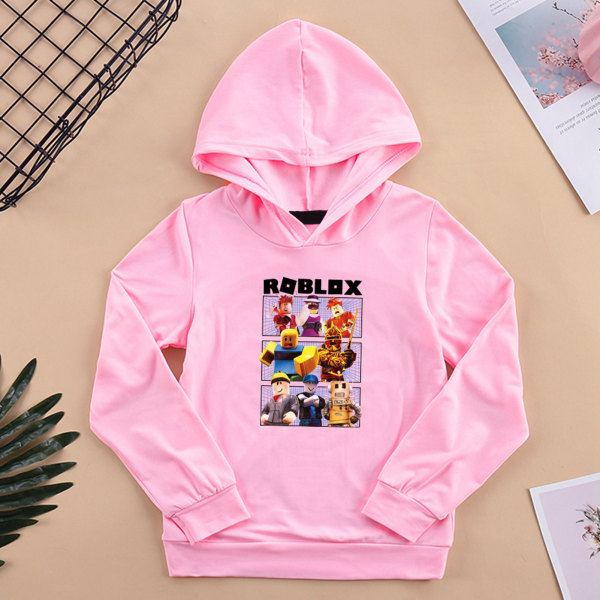 Roblox Hoodies Kids Pullover pitkähihaiset neulepaidat - varastossa pink 120