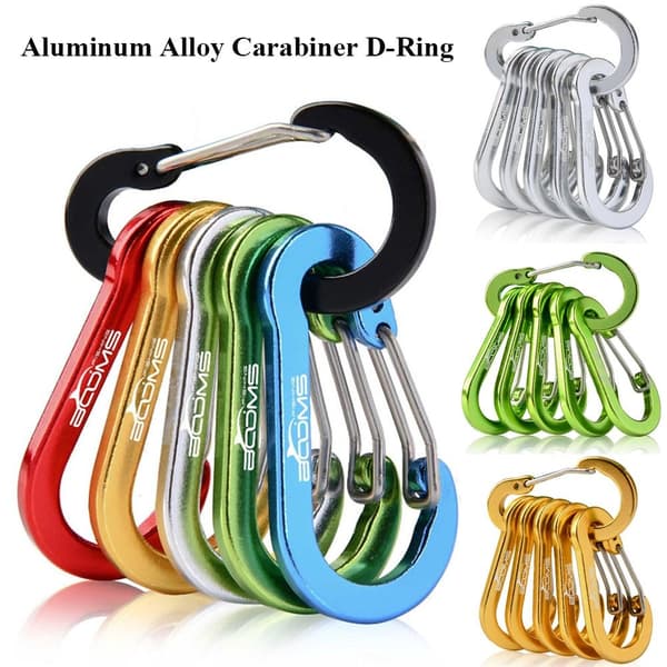 5kpl Outdoor Camping Avaimenperä D-Ring Avaimenperä PUNAINEN - varastossa Red
