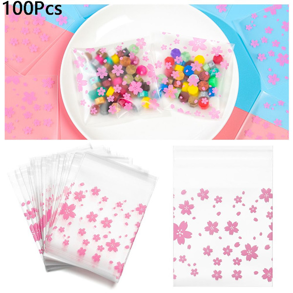 100st plastpåsar gåvor favor väska - stock 10*10cm