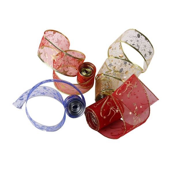 Glitter ribbon Silk Lahjapakkaus VAALEEN PUNAINEN - korkea laatu