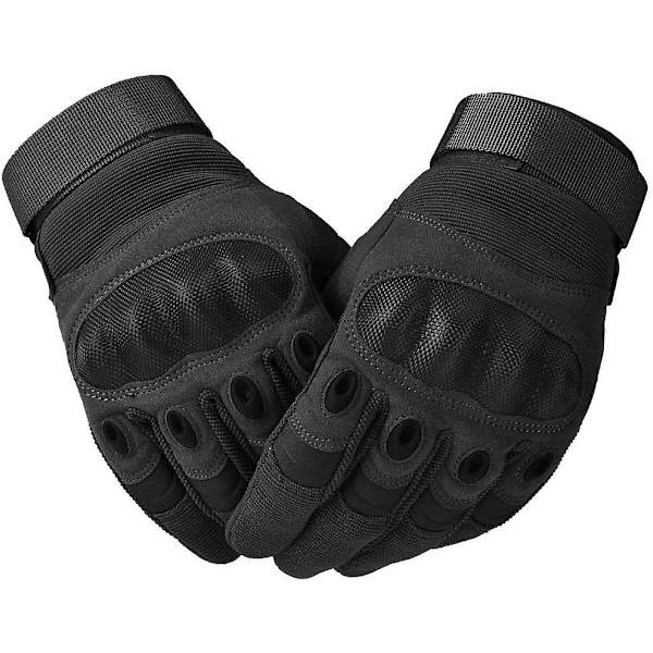 Fullfinger motorcykelhandskar för män, pekskärm med hård knog - high quality L