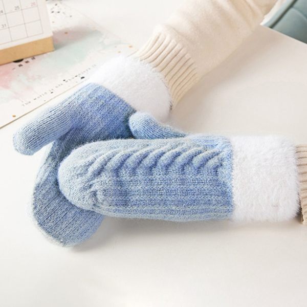 Knitted Gloves Full Fingers Gloves GREY - varastossa grey