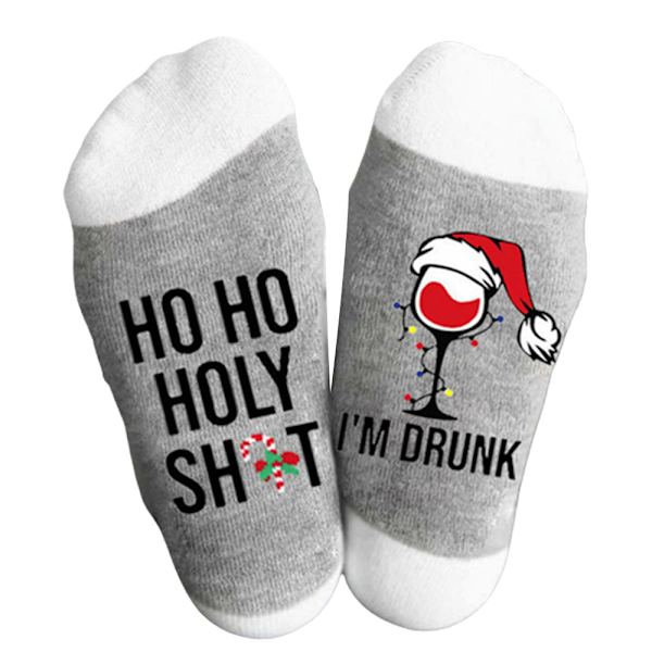Jul tecknade Strumpor Xmas Nyhet Gåva Hem Warmer - stock pale