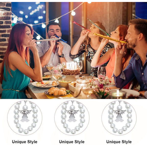 Skyddsängel nyckelring med imitation pärlor Nyckelring Party Gunst för dop - spot sales White