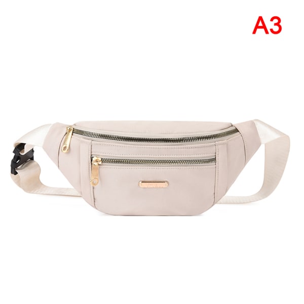 Sport midjepaket kvinnor Crossbody plånbok bälte Resetelefonväsk - high quality Beige